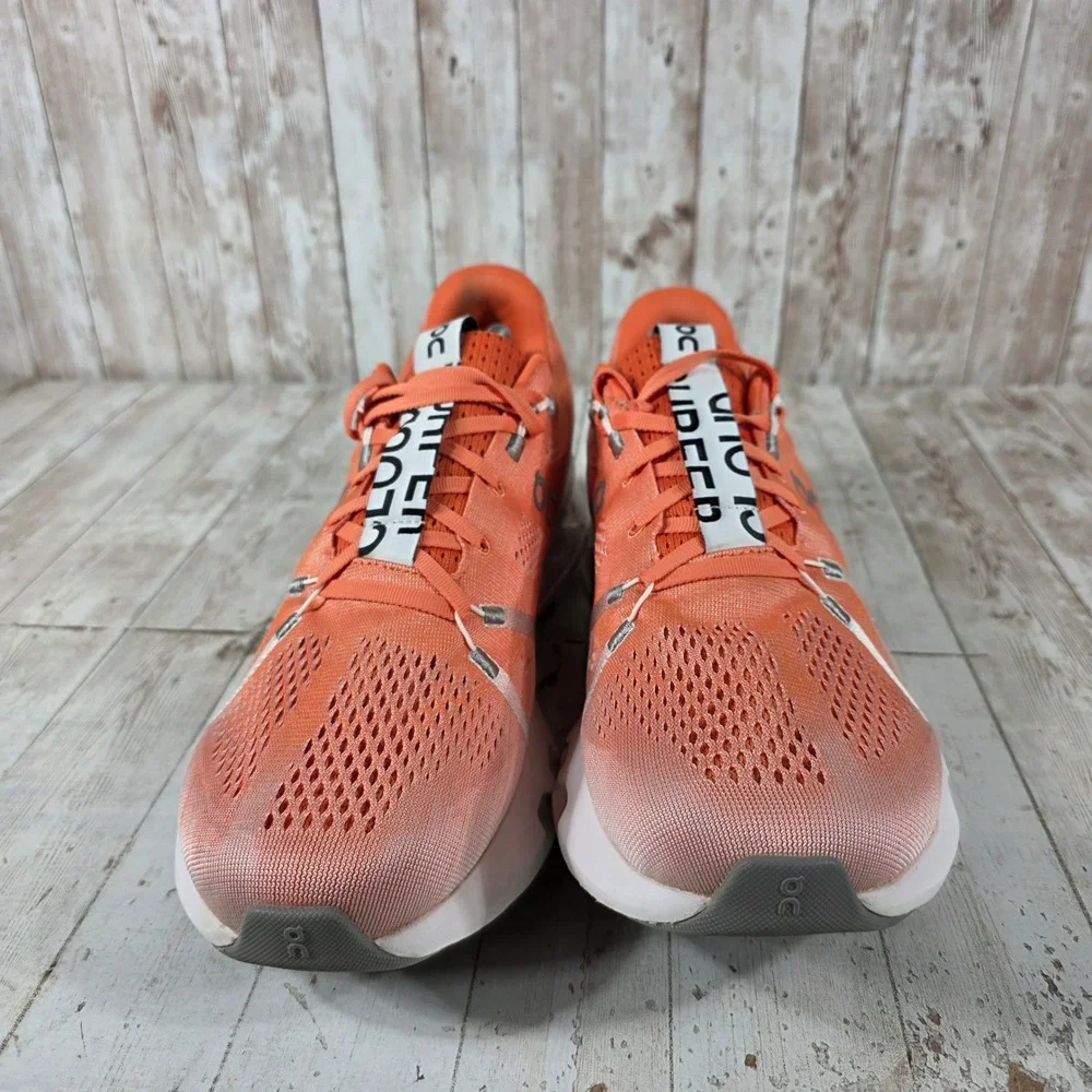 On Cloudsurfer Mens 11.5 Orange Pink Running Shoes 3MD10421204 CloudTec Phase